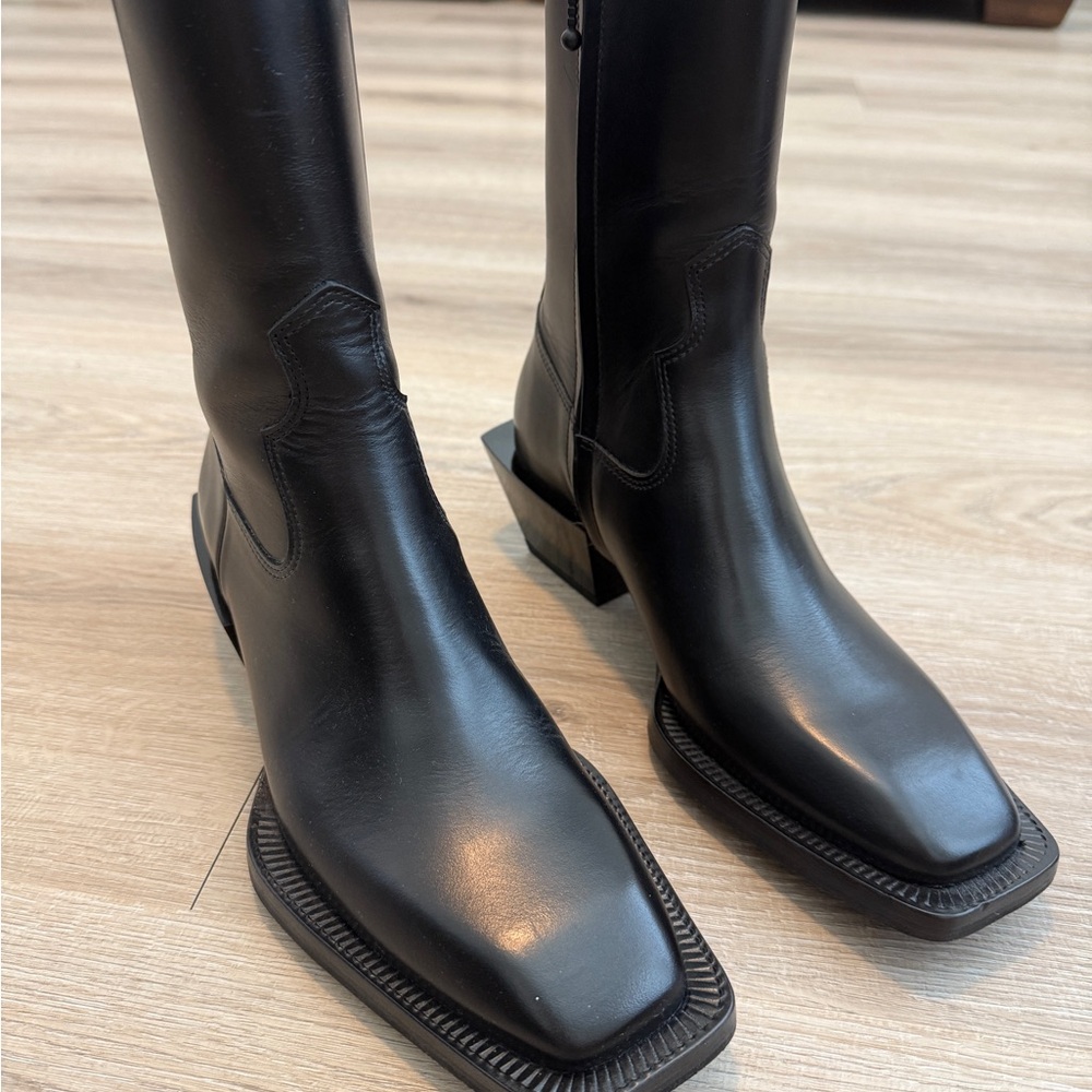 Eytys Black Leather Ankle Boots